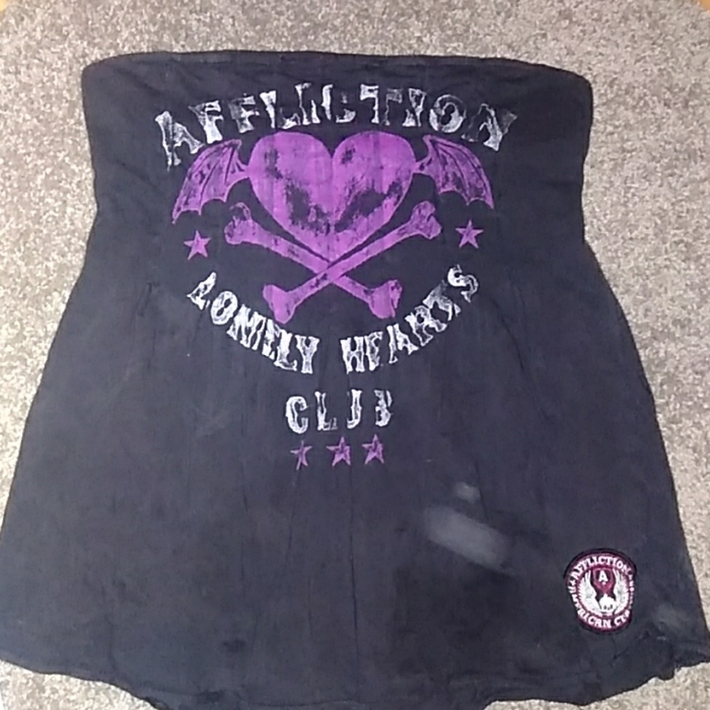 Affliction tube top